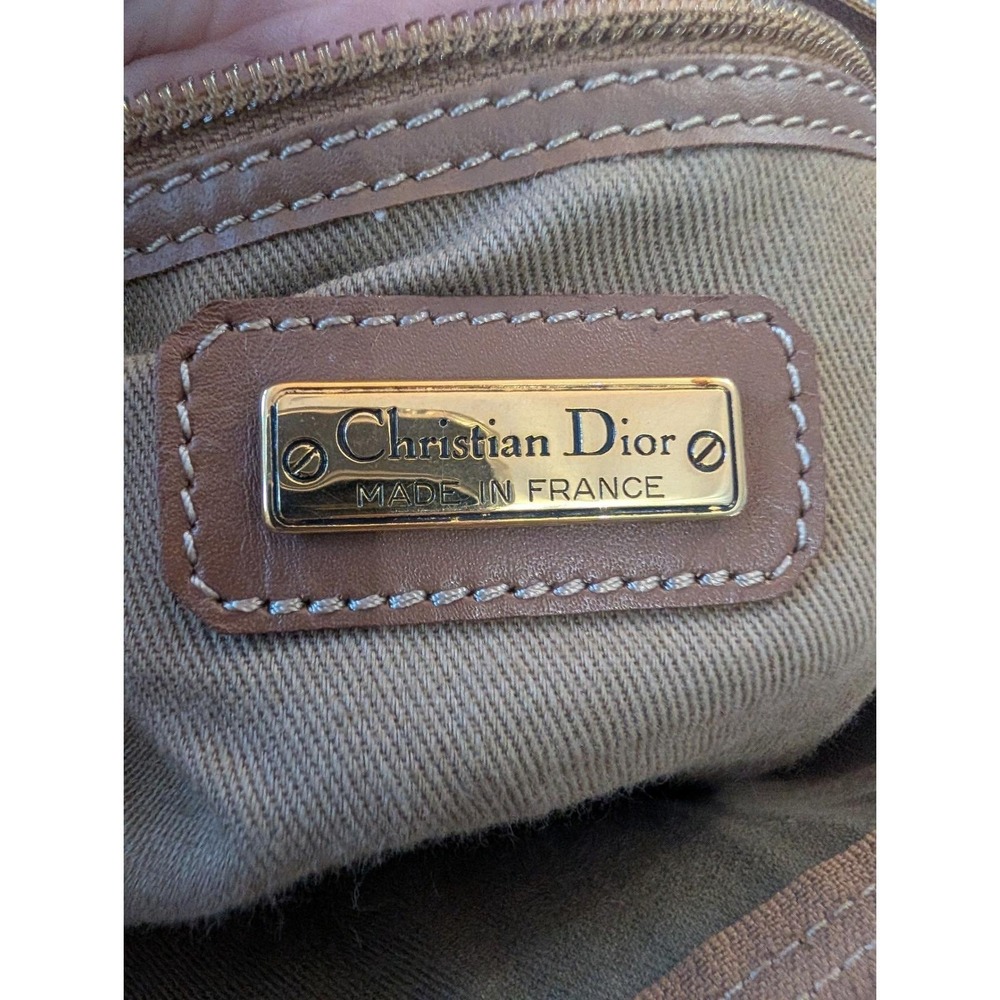 CHRISTIAN DIOR VINTAGE HONEYCOMB MONOGRAM LARGE TOTE / OVERNIGHT BAG AUTH COA - Picture 6 of 16